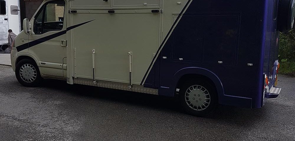 Bespoke Purple Horse Box