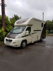 Brown and Cream Horse Box