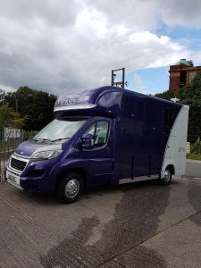 Purple Horse Box Respray