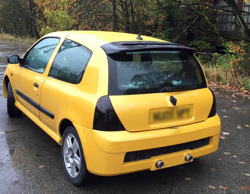 Renault Clio Yellow Respray